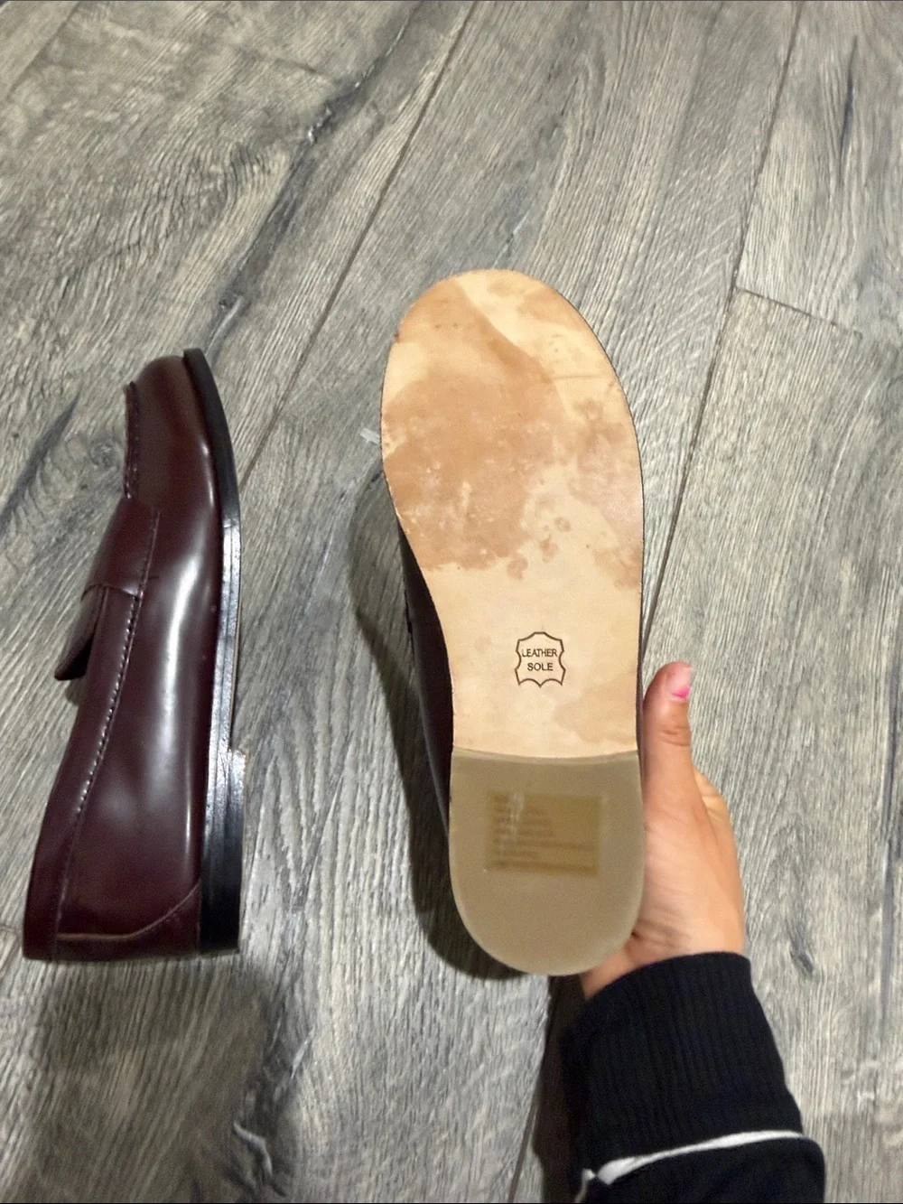 • Janie and Jack • Boys Slip On Loafers Leather Brown 1